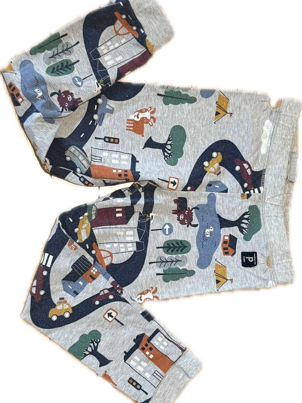 Polarn O. Pyret Print Cotton Leggings Sz 3-4 Years